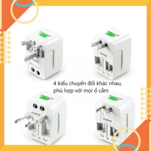 Ổ Cắm Du Lịch Đa Năng 200 Quốc Gia - Chuyển Đổi Nguồn Tiện Lợi Khắp Thế Giới